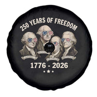 250 Years of Freedom Founding Fathers Spare Tire Cover Patriotic 1776 to 2026 July 4th American History - Wonder Print Shop