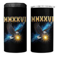 MMXXVI 2026 Eagle 4 in 1 Can Cooler Tumbler Epic Patriotic Capitol Flag USA 250th Anniversary - Wonder Print Shop