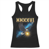 MMXXVI 2026 Eagle Racerback Tank Top Epic Patriotic Capitol Flag USA 250th Anniversary - Wonder Print Shop