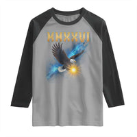 MMXXVI 2026 Eagle Raglan Shirt Epic Patriotic Capitol Flag USA 250th Anniversary - Wonder Print Shop