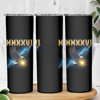 MMXXVI 2026 Eagle Skinny Tumbler Epic Patriotic Capitol Flag USA 250th Anniversary - Wonder Print Shop