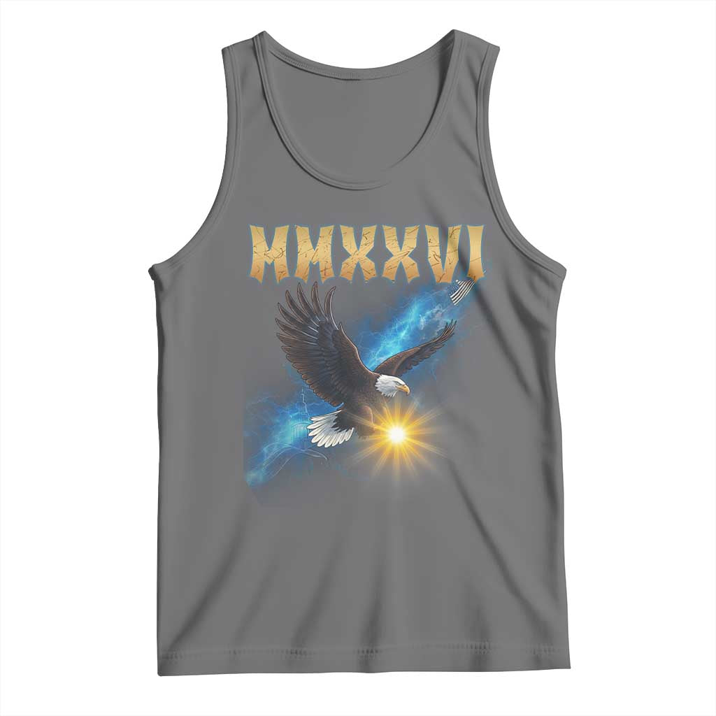 MMXXVI 2026 Eagle Tank Top Epic Patriotic Capitol Flag USA 250th Anniversary - Wonder Print Shop