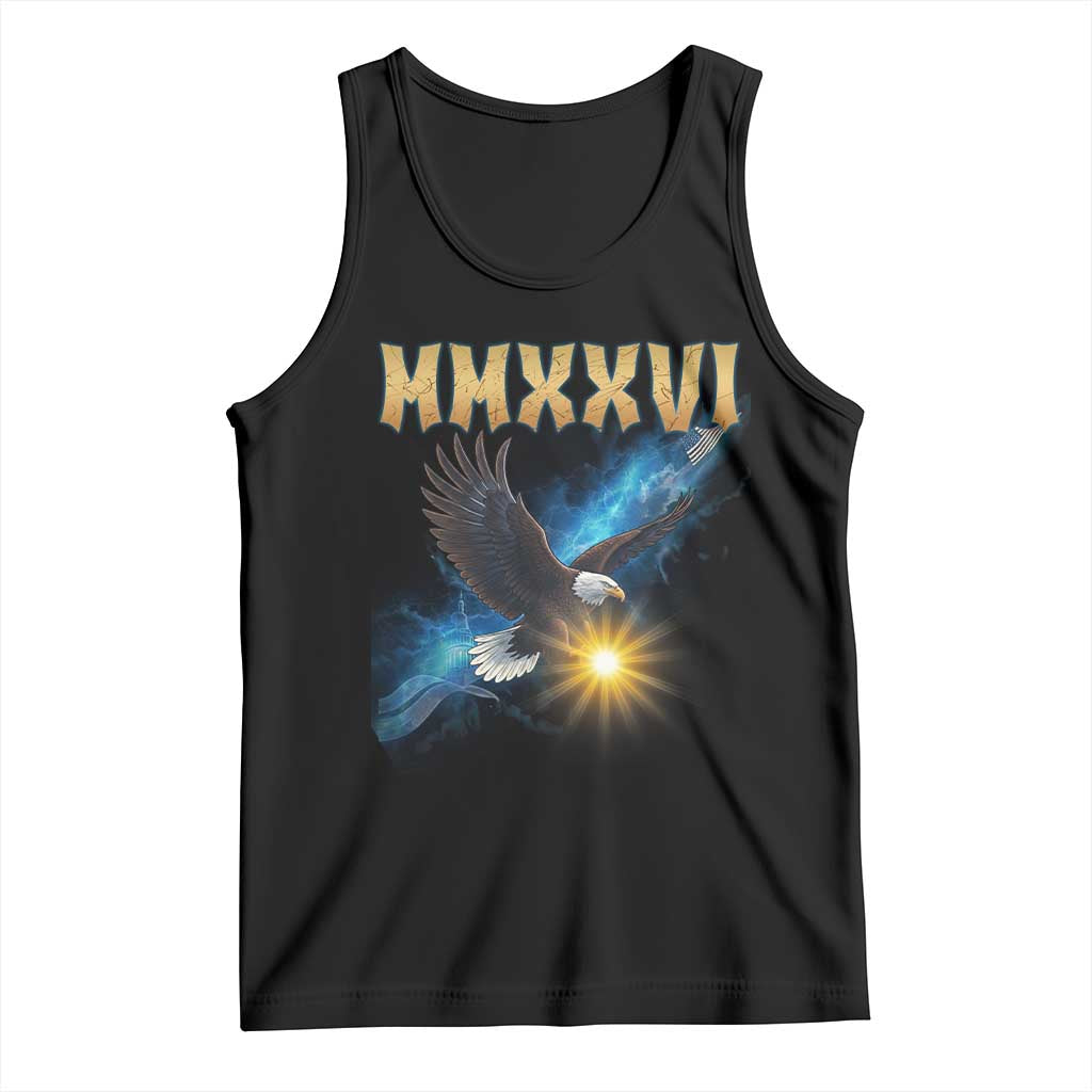 MMXXVI 2026 Eagle Tank Top Epic Patriotic Capitol Flag USA 250th Anniversary - Wonder Print Shop