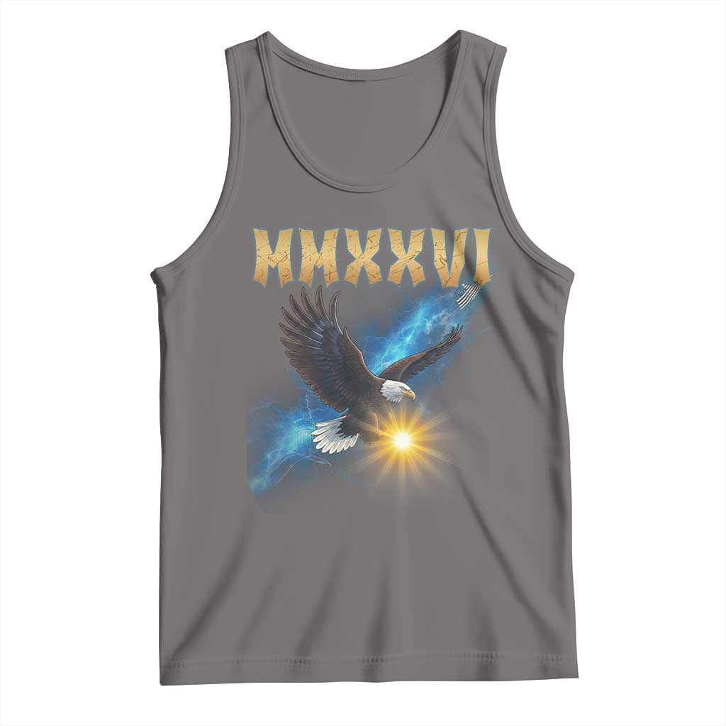 MMXXVI 2026 Eagle Tank Top Epic Patriotic Capitol Flag USA 250th Anniversary - Wonder Print Shop