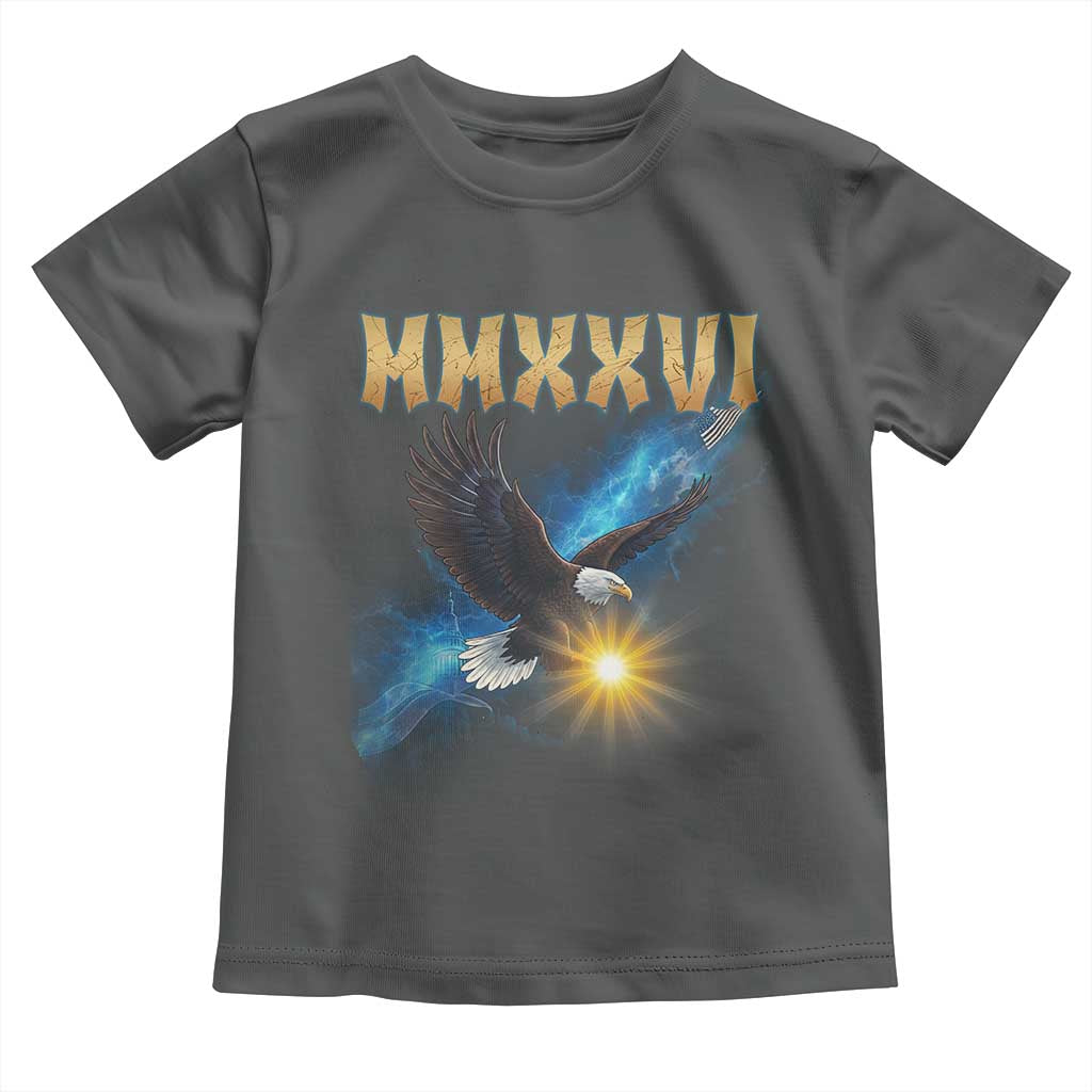 MMXXVI 2026 Eagle Toddler T Shirt Epic Patriotic Capitol Flag USA 250th Anniversary - Wonder Print Shop
