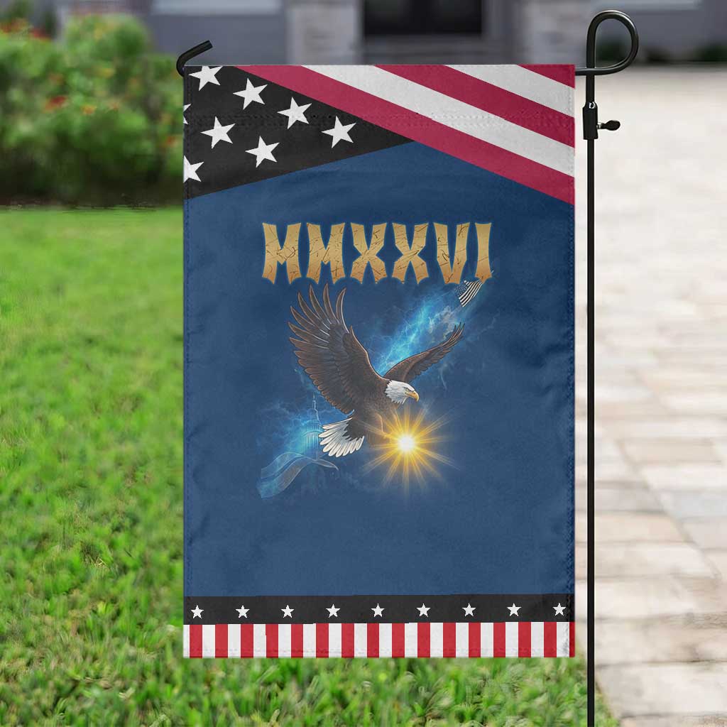 MMXXVI 2026 Eagle Garden Flag Epic Patriotic Capitol Flag USA 250th Anniversary