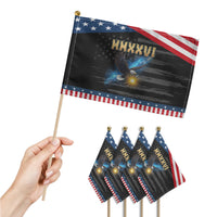 MMXXVI 2026 Eagle Patriotic Handheld Flag Epic Patriotic Capitol Flag USA 250th Anniversary