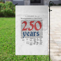 250 Years Declaration of Independence Garden Flag Historic Patriotic 1776 to 2026 Semiquincentennial - Wonder Print Shop