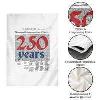 250 Years Declaration of Independence Garden Flag Historic Patriotic 1776 to 2026 Semiquincentennial - Wonder Print Shop