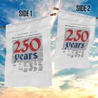 250 Years Declaration of Independence Garden Flag Historic Patriotic 1776 to 2026 Semiquincentennial - Wonder Print Shop