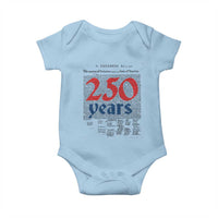 250 Years Declaration of Independence Baby Onesie Historic Patriotic 1776 to 2026 Semiquincentennial - Wonder Print Shop