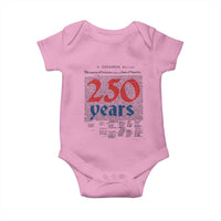 250 Years Declaration of Independence Baby Onesie Historic Patriotic 1776 to 2026 Semiquincentennial - Wonder Print Shop