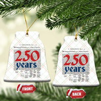 250 Years Declaration of Independence Ceramic Ornament Historic Patriotic 1776 to 2026 Semiquincentennial - Wonder Print Shop