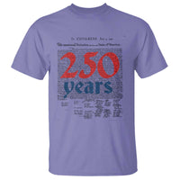 250 Years Declaration of Independence T Shirt Historic Patriotic 1776 to 2026 Semiquincentennial - Wonder Print Shop