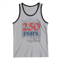 250 Years Declaration of Independence Tank Top Historic Patriotic 1776 to 2026 Semiquincentennial - Wonder Print Shop