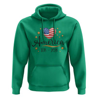 America Heart 250 Years Hoodie US Semiquincentennial Cute Patriotic 1776 to 2026 - Wonder Print Shop