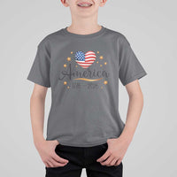 America Heart 250 Years T Shirt For Kid US Semiquincentennial Cute Patriotic 1776 to 2026 - Wonder Print Shop