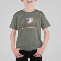 America Heart 250 Years T Shirt For Kid US Semiquincentennial Cute Patriotic 1776 to 2026 - Wonder Print Shop
