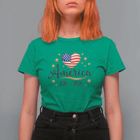 America Heart 250 Years T Shirt For Women US Semiquincentennial Cute Patriotic 1776 to 2026 - Wonder Print Shop