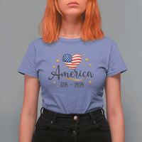 America Heart 250 Years T Shirt For Women US Semiquincentennial Cute Patriotic 1776 to 2026 - Wonder Print Shop