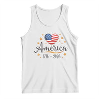 America Heart 250 Years Tank Top US Semiquincentennial Cute Patriotic 1776 to 2026 - Wonder Print Shop