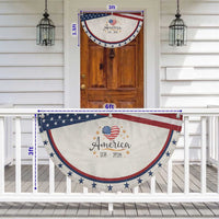 America Heart 250 Years Patriotic Fan Flag US Semiquincentennial Cute 1776 to 2026