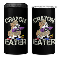 Crayon Eater Bulldog 4 in 1 Can Cooler Tumbler Funny Military Gift with Combat Pup and MRE Crayon - Wonder Print Shop
