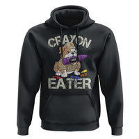 Crayon Eater Bulldog Hoodie Funny Military Gift with Combat Pup and MRE Crayon - Wonder Print Shop