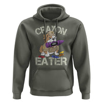Crayon Eater Bulldog Hoodie Funny Military Gift with Combat Pup and MRE Crayon - Wonder Print Shop