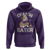 Crayon Eater Bulldog Hoodie Funny Military Gift with Combat Pup and MRE Crayon - Wonder Print Shop