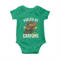 Fueled by Crayons Bulldog Soldier Baby Onesie Funny Combat Veteran Crayon Launcher - Wonder Print Shop