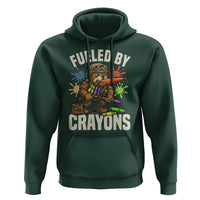 Fueled by Crayons Bulldog Soldier Hoodie Funny Combat Veteran Crayon Launcher - Wonder Print Shop