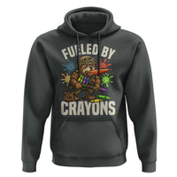 Fueled by Crayons Bulldog Soldier Hoodie Funny Combat Veteran Crayon Launcher - Wonder Print Shop