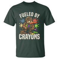 Fueled by Crayons Bulldog Soldier T Shirt Funny Combat Veteran Crayon Launcher - Wonder Print Shop