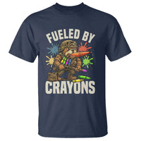 Fueled by Crayons Bulldog Soldier T Shirt Funny Combat Veteran Crayon Launcher - Wonder Print Shop