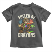 Fueled by Crayons Bulldog Soldier Toddler T Shirt Funny Combat Veteran Crayon Launcher - Wonder Print Shop