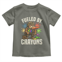 Fueled by Crayons Bulldog Soldier Toddler T Shirt Funny Combat Veteran Crayon Launcher - Wonder Print Shop