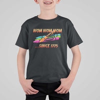Nom Nom Nom Crayons T Shirt For Kid Since 1775 Funny Military Joke Veterans - Wonder Print Shop