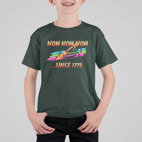 Nom Nom Nom Crayons T Shirt For Kid Since 1775 Funny Military Joke Veterans - Wonder Print Shop