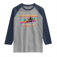 Nom Nom Nom Crayons Raglan Shirt Since 1775 Funny Military Joke Veterans - Wonder Print Shop