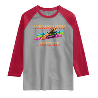 Nom Nom Nom Crayons Raglan Shirt Since 1775 Funny Military Joke Veterans - Wonder Print Shop