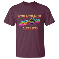 Nom Nom Nom Crayons T Shirt Since 1775 Funny Military Joke Veterans - Wonder Print Shop