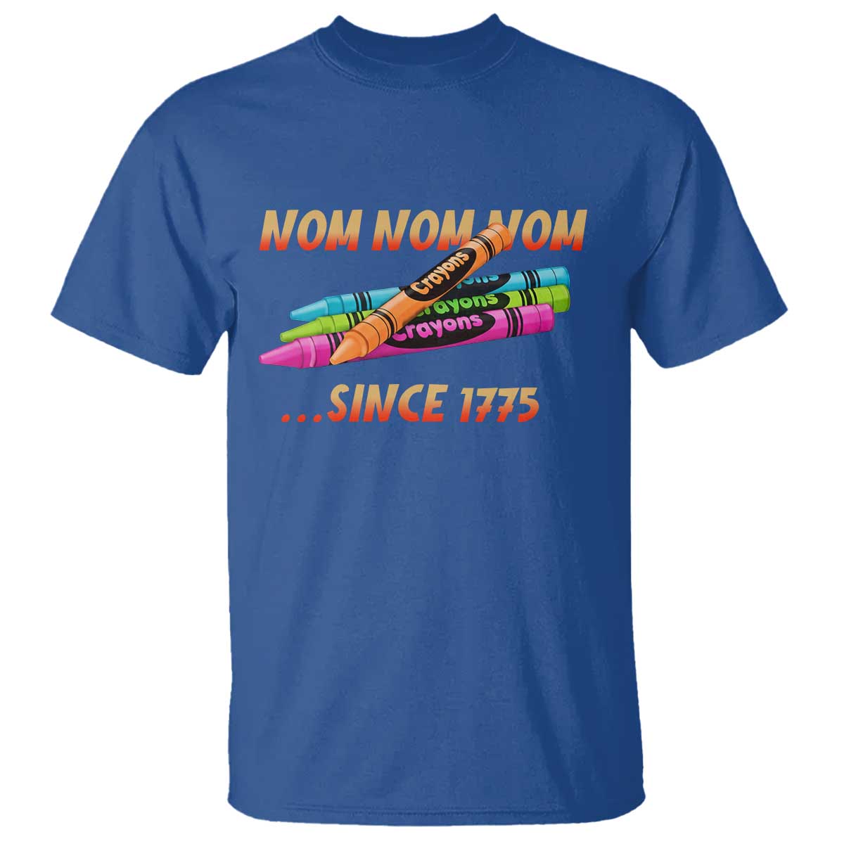 Nom Nom Nom Crayons T Shirt Since 1775 Funny Military Joke Veterans - Wonder Print Shop