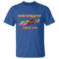 Nom Nom Nom Crayons T Shirt Since 1775 Funny Military Joke Veterans - Wonder Print Shop