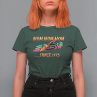 Nom Nom Nom Crayons T Shirt For Women Since 1775 Funny Military Joke Veterans - Wonder Print Shop