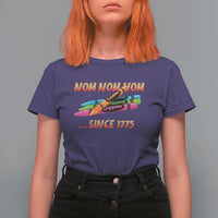 Nom Nom Nom Crayons T Shirt For Women Since 1775 Funny Military Joke Veterans - Wonder Print Shop