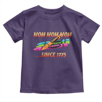 Nom Nom Nom Crayons Toddler T Shirt Since 1775 Funny Military Joke Veterans - Wonder Print Shop