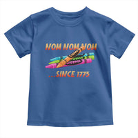 Nom Nom Nom Crayons Toddler T Shirt Since 1775 Funny Military Joke Veterans - Wonder Print Shop