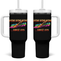 Nom Nom Nom Crayons Tumbler With Handle Since 1775 Funny Military Joke Veterans - Wonder Print Shop