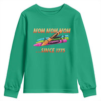 Nom Nom Nom Crayons Youth Sweatshirt Since 1775 Funny Military Joke Veterans - Wonder Print Shop